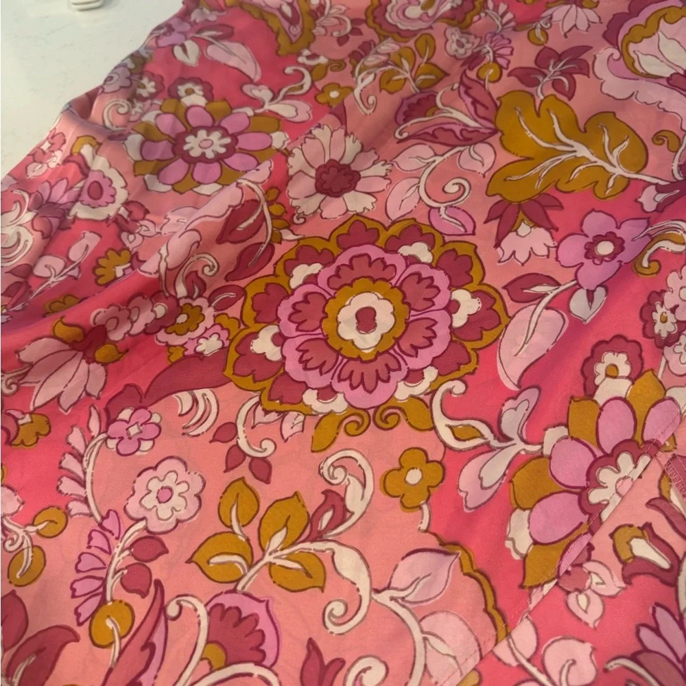 NWOT Forum Pink Floral wrap Midi Skirt - Picture 7 of 12